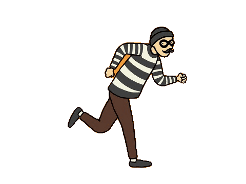 Data thief getting caught by cyber police